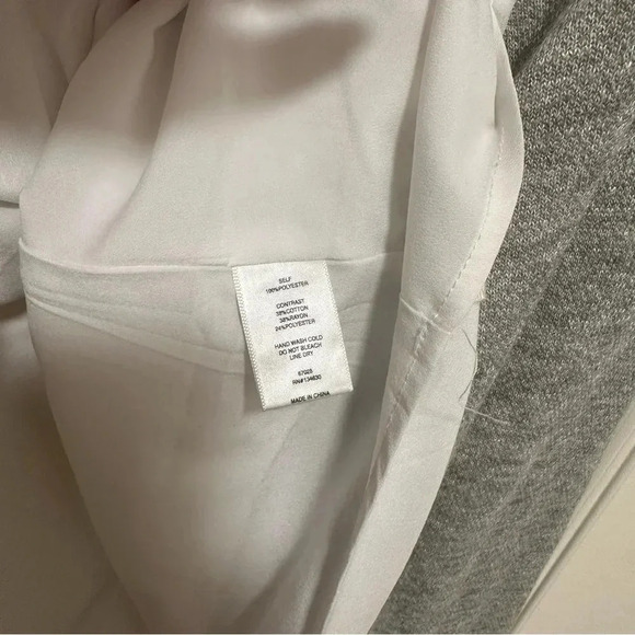 Anthropologie Sunday in Brooklyn Swiss Dot White Gray Women’s top Size XL - Picture 4 of 4